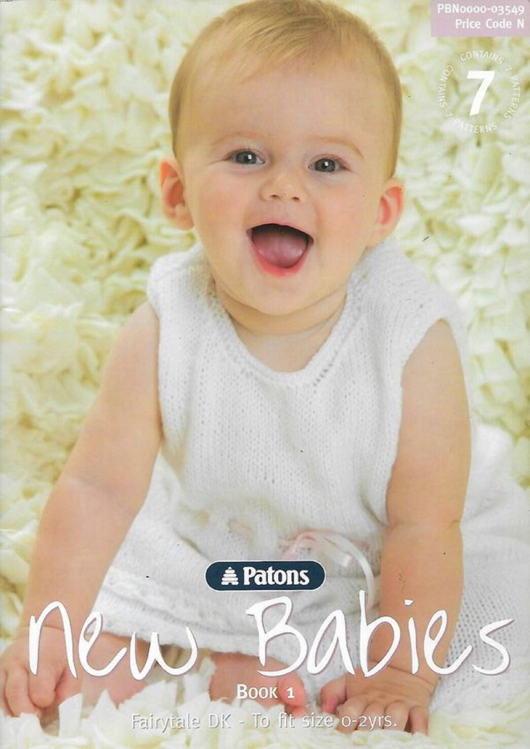 PATONS NEW BABIES Book 1 Knitting Book/ Baby to Toddler Knits/ Baby