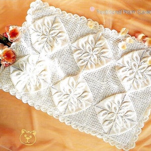 Sirdar leaf pattern baby blanket sale
