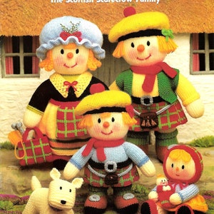 JEAN GREENHOWE Mac Scarecrow Clan The Scottish Family Original Collectable Toy Knitting Book