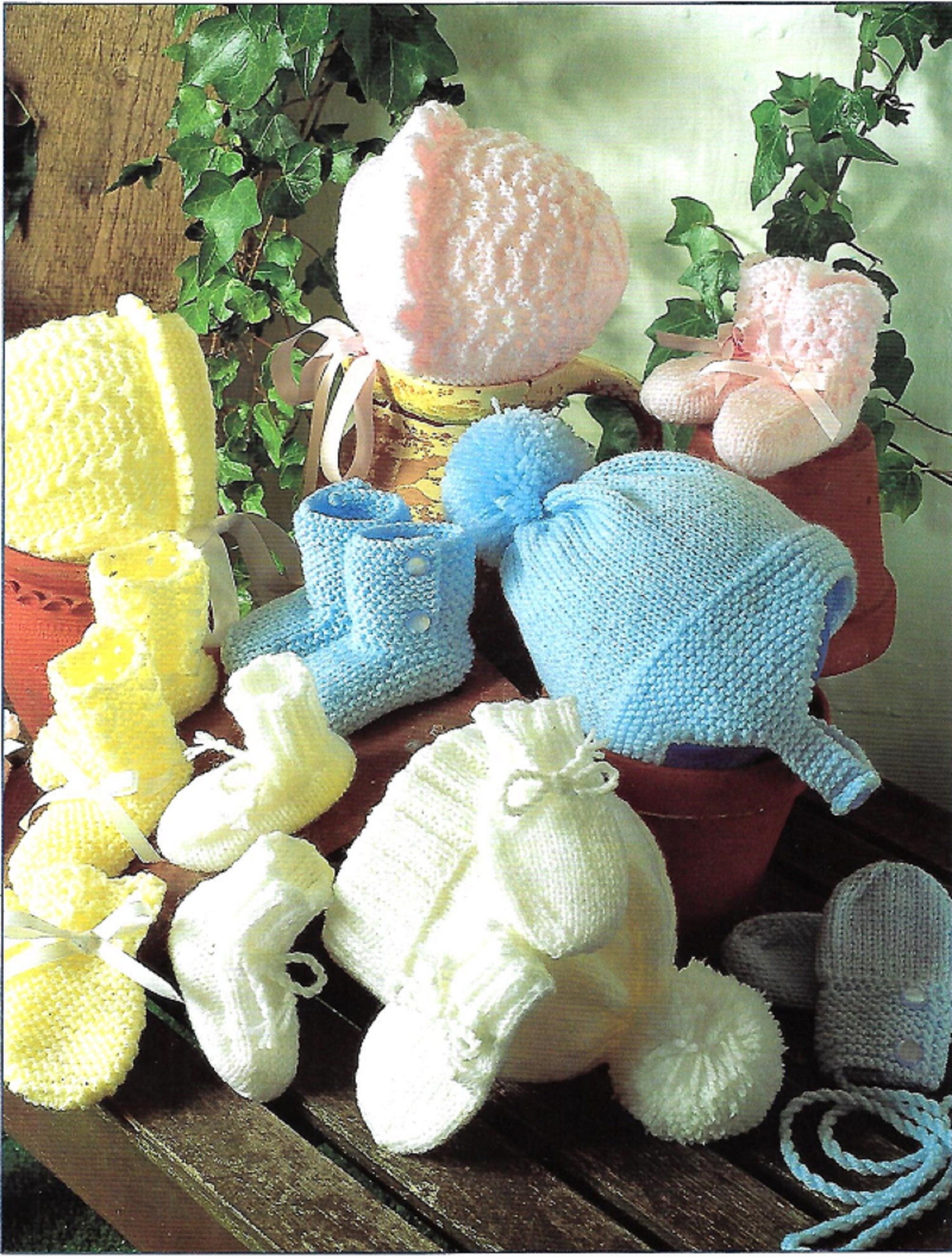 Knitted Frilly Baby Bonnet Pattern UK