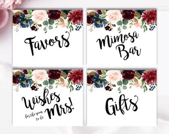 Paquete de tinado de ducha nupcial, Mimosa Bar, Favores, Regalos Mesa Firmar deseos para la Sra. Brunch y Burbujeante, descarga instantánea archivo imprimible LDC-BUR
