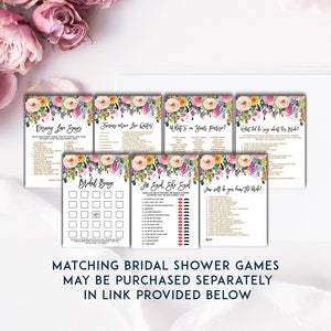 Bridal Shower Invitation Template, Floral Bridal Invite, Spring Bridal Shower Card, Instant Download, DIY Editable Invitation, LDC-SUB image 7