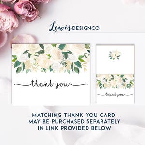 Watercolor Floral Rehearsal Dinner Invitation, Party Invite, Wedding Card, Wedding Dinner, Instant Download Editable Printable pdf jpeg image 3