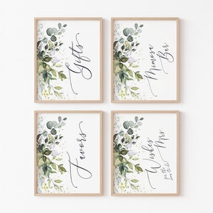 Spring Floral Thank You Card, Bridal Shower Thank You, Folded A2 Card, Printable PDF File Instant Download Watercolor Blush Greenery LDC-MAG image 9