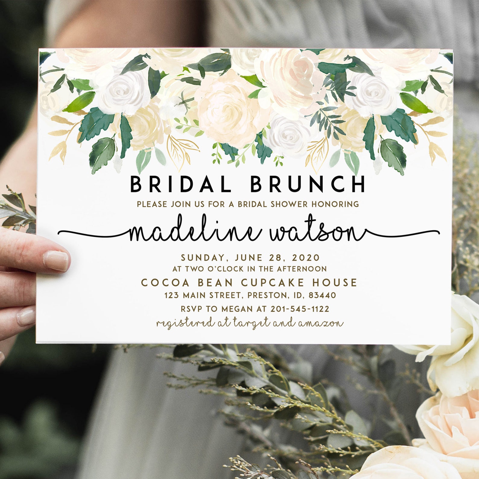 Bridal Brunch Invitation Template DIY Instant Download Bridal Etsy