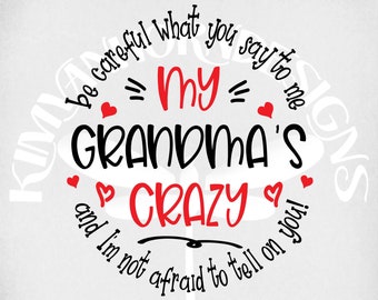 Download Crazy Grandma Svg Etsy