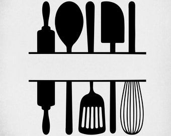 Kitchen Utensils Svg Etsy