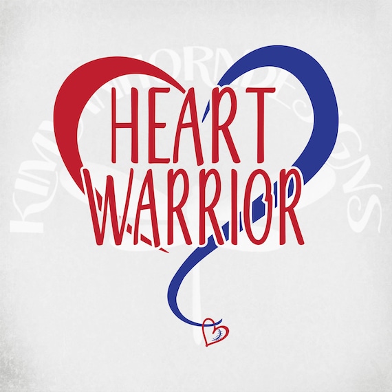 Download Heart Warrior Svg And Dxf Cut Files Printable Png Mirrored Etsy