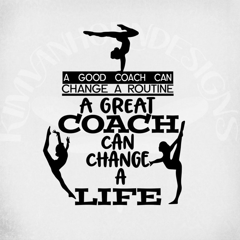 Download Great Coach svg Girls Gymnastics Cut Files For Cricut & | Etsy