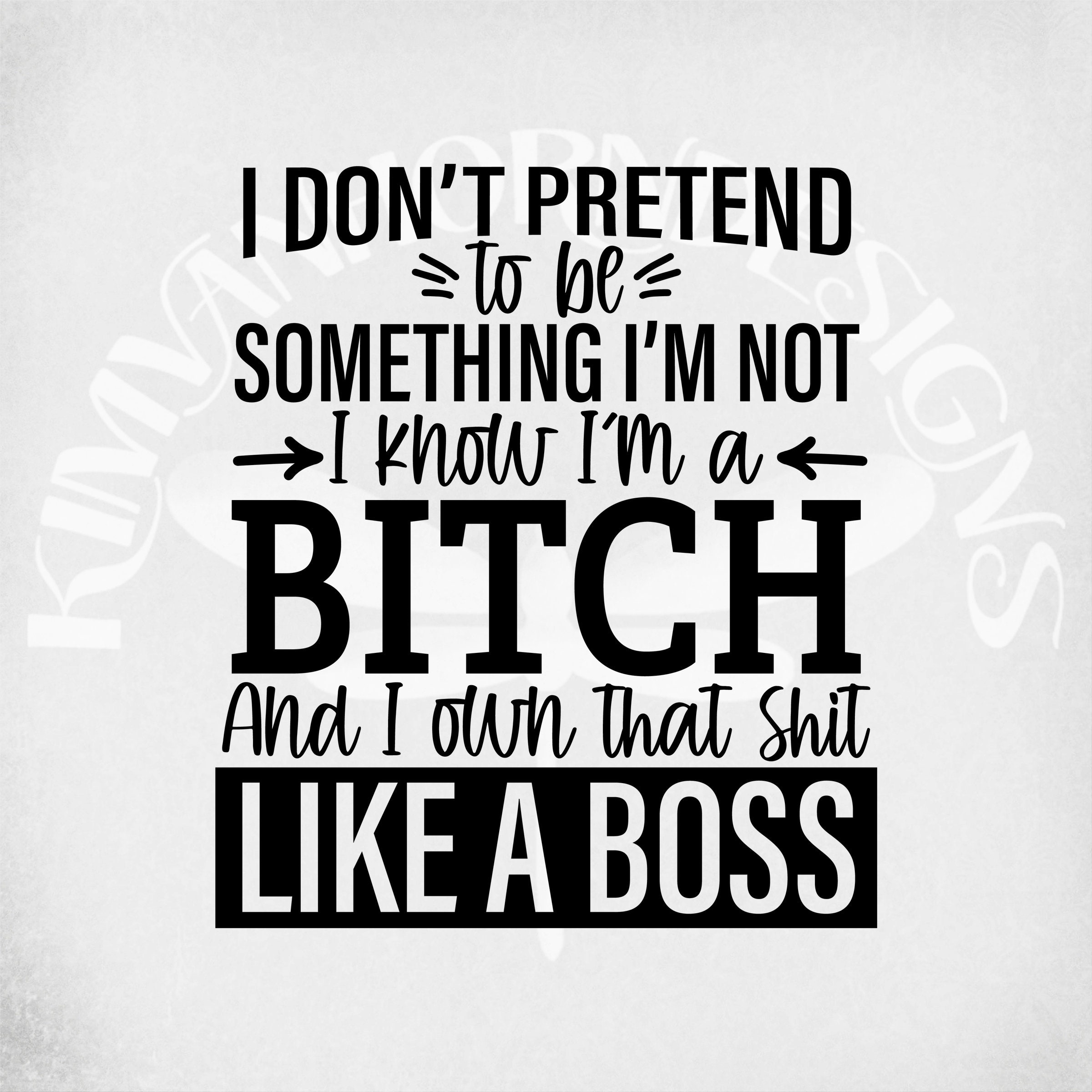 Like A Boss svg and dxf Cut Files Adult Humor svg Funny  Etsy