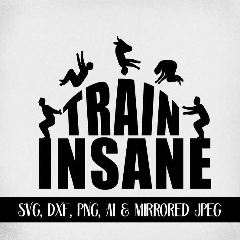 Download Gymnastics svg Train Insane Men's Gymnastics Backflip | Etsy