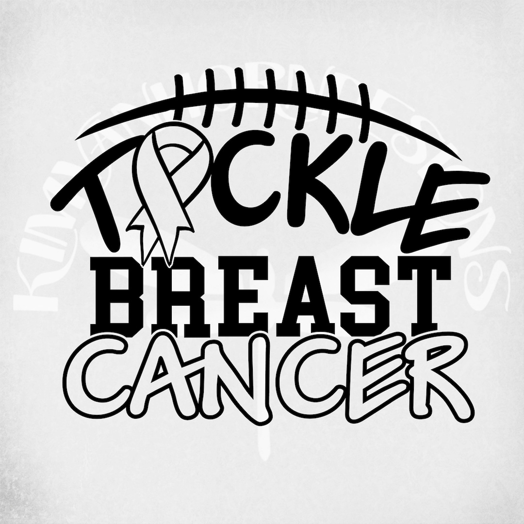 Tackle Breast Cancer Single Layer Svg and Dxf Cut Files, Printable Png