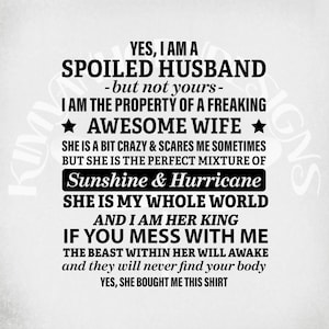 Download Spoiled Husband Svg Father S Day Svg Awesome Wife Svg Etsy SVG, PNG, EPS, DXF File