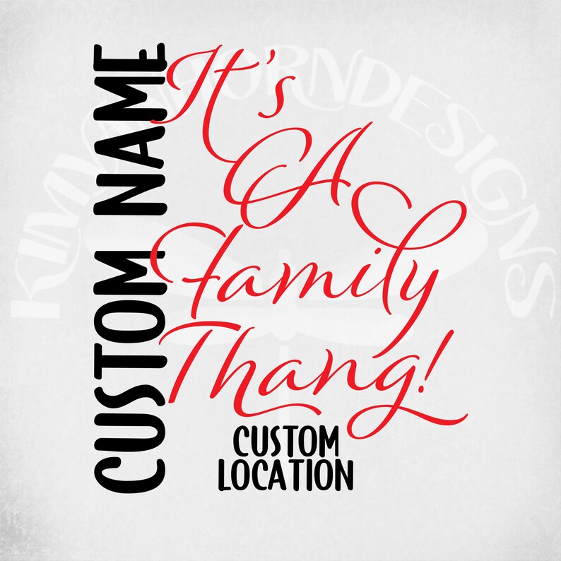 Custom Family Vacation svg It's A Family Thang Custom | Etsy
