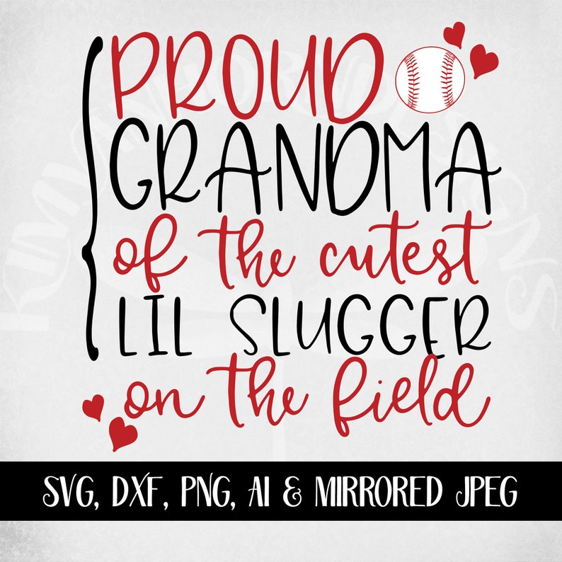 Download Baseball Softball svg Proud Grandma Of The Cutest Lil | Etsy