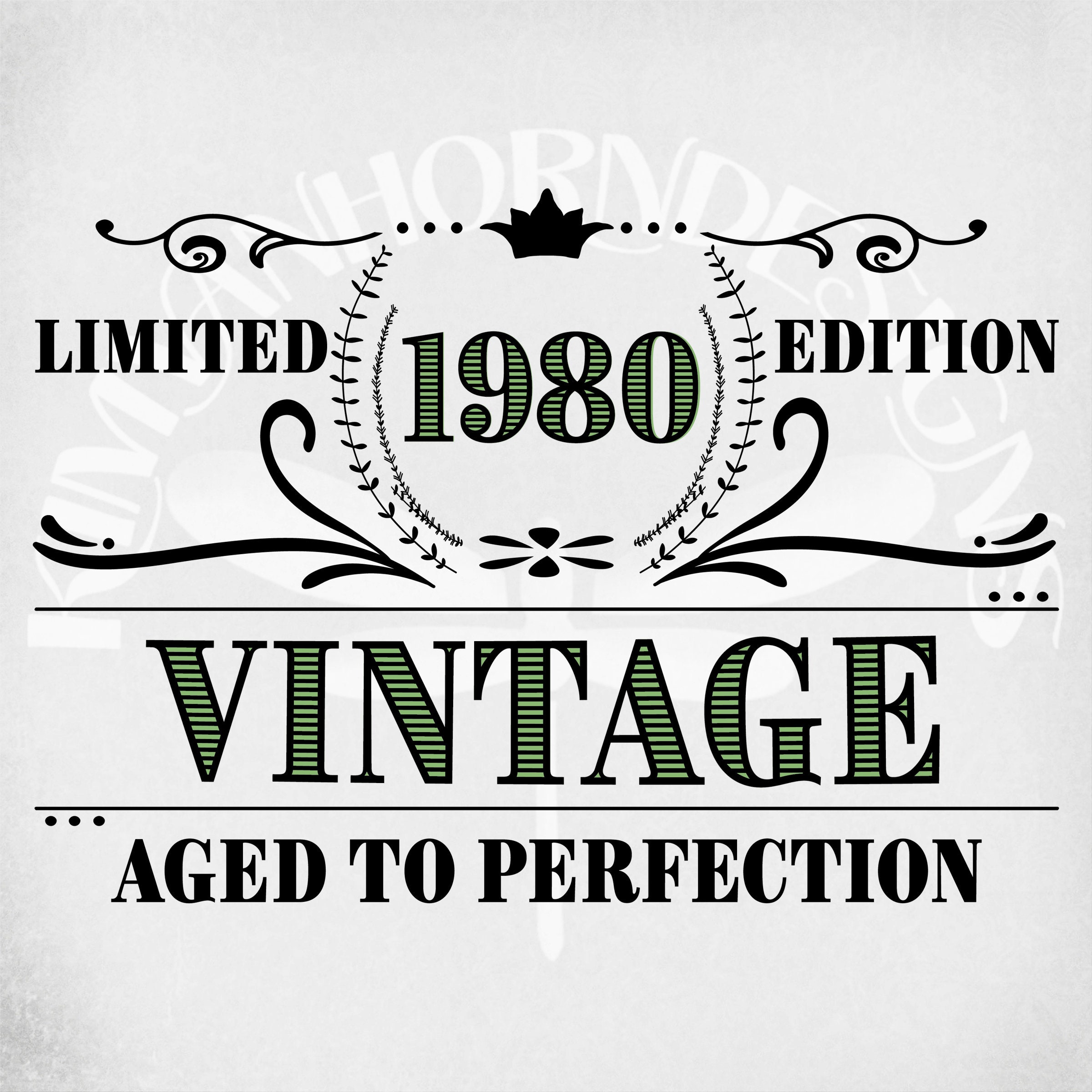 Download Vintage 1980 Svg Birthday Svg Limited Edition 1980 Aged Perfection Png Legend Since 1980 Awesome ...