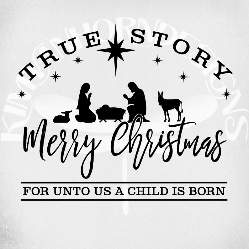 Download True Story svg DISTRESSED FONT Merry Christmas svg ...
