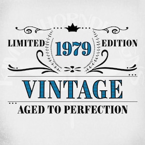 Download Vintage 1975 Svg Limited Edition Svg Birthday Svg Svg Etsy PSD Mockup Templates