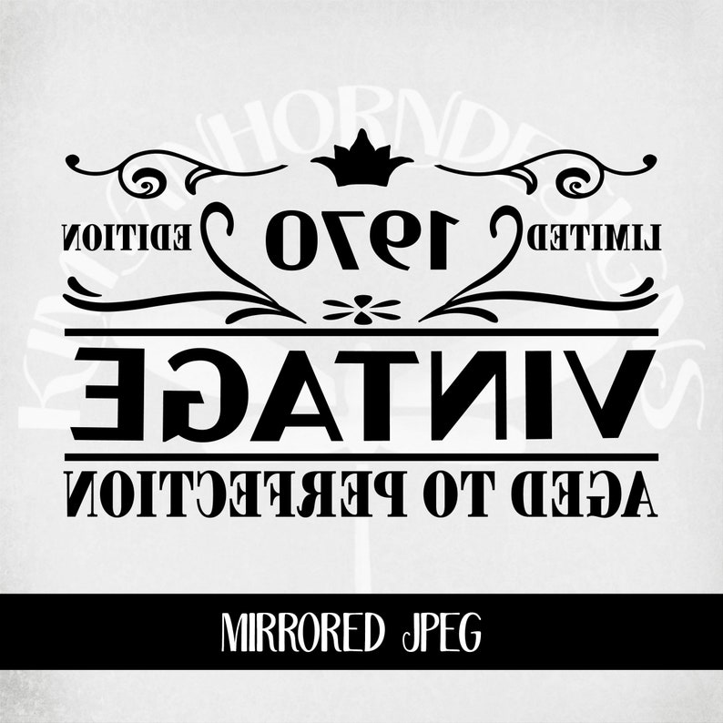 Download Vintage 1970 svg Birthday svg Limited Edition Cut Files | Etsy