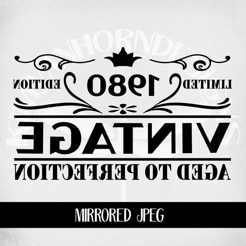 Download Vintage 1980 svg Birthday svg Limited Edition Cut Files | Etsy