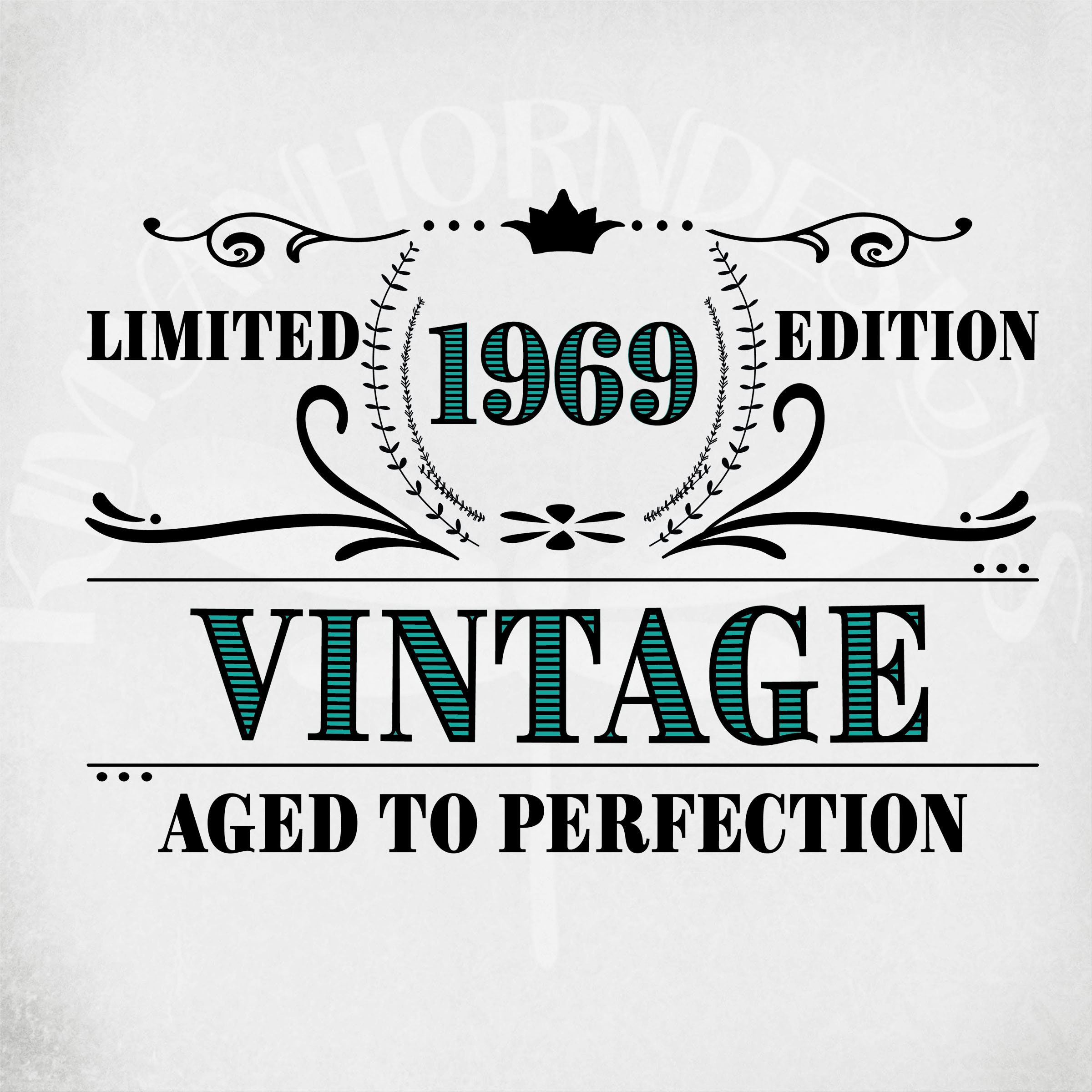 Download Vintage 1969 svg 50th Birthday svg Limited Edition Cut | Etsy