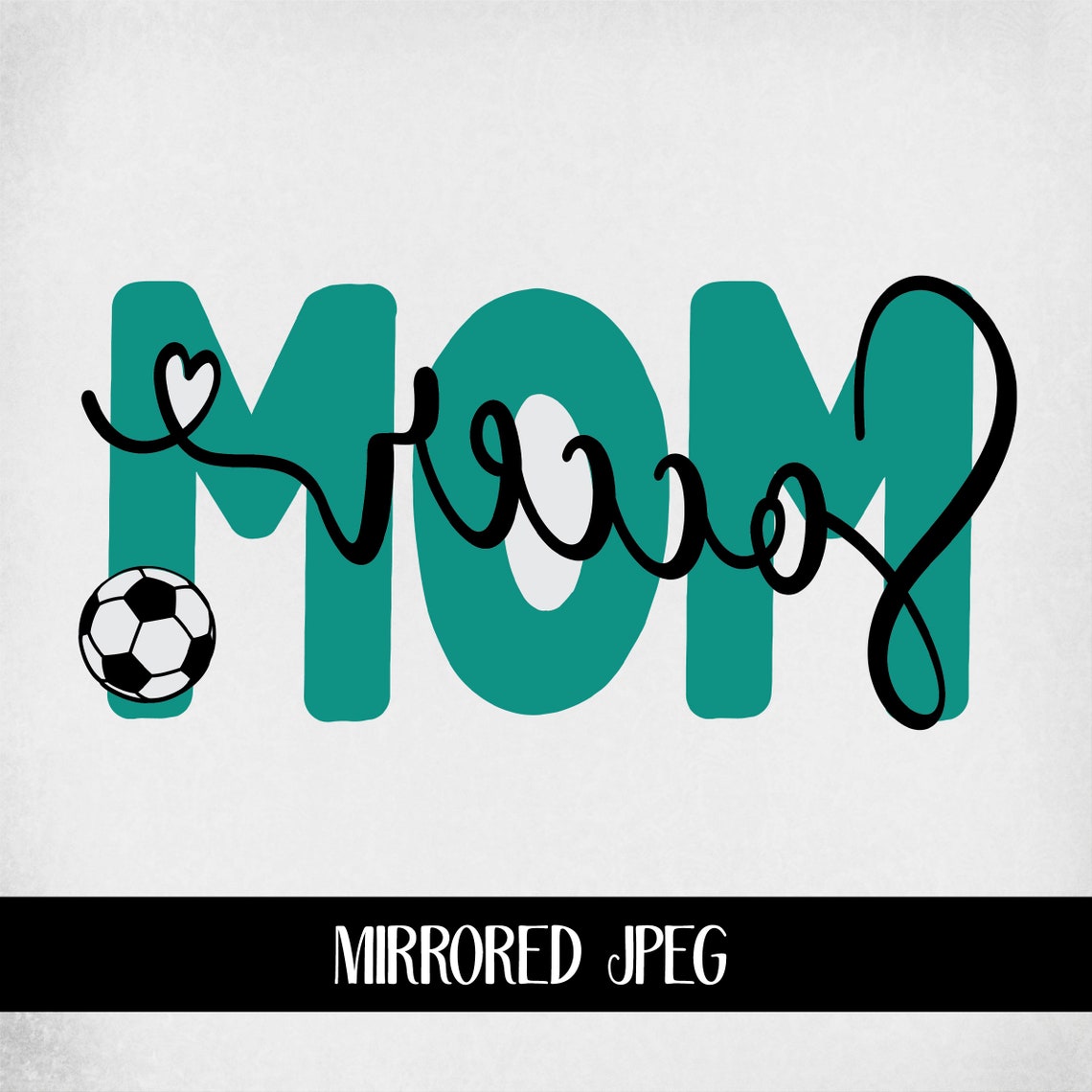 Soccer Mom Svg Soccer Ball & Heart Cut Files for Cricut and Etsy