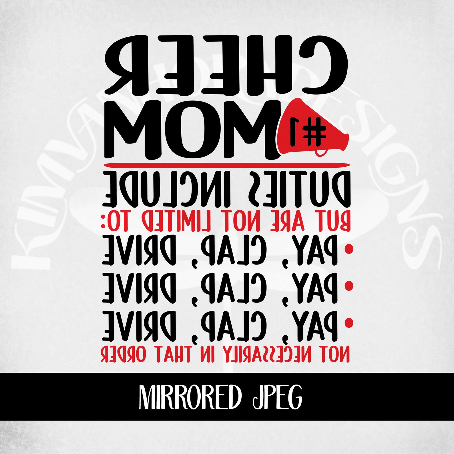 Cheer Mom Svg Cheerleader Svg Cheer Mom Duties Include Pay Etsy