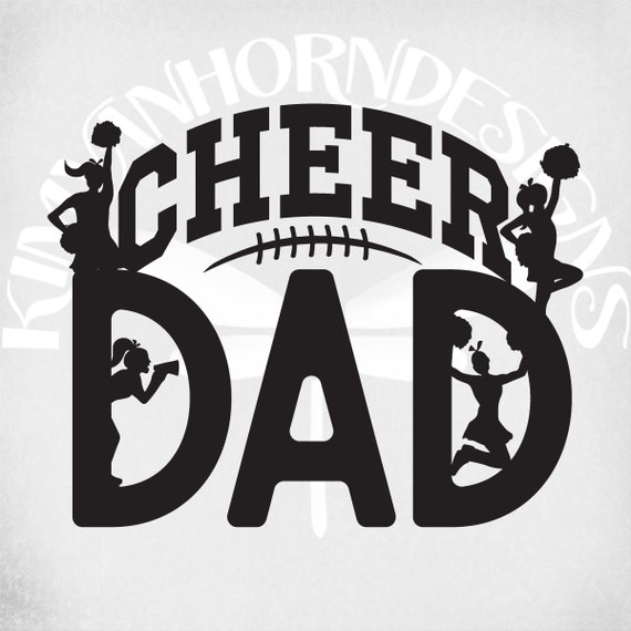 Download Cheer Dad Svg Cheerleader Silhouette Svg Dxf Png Mirrored Etsy