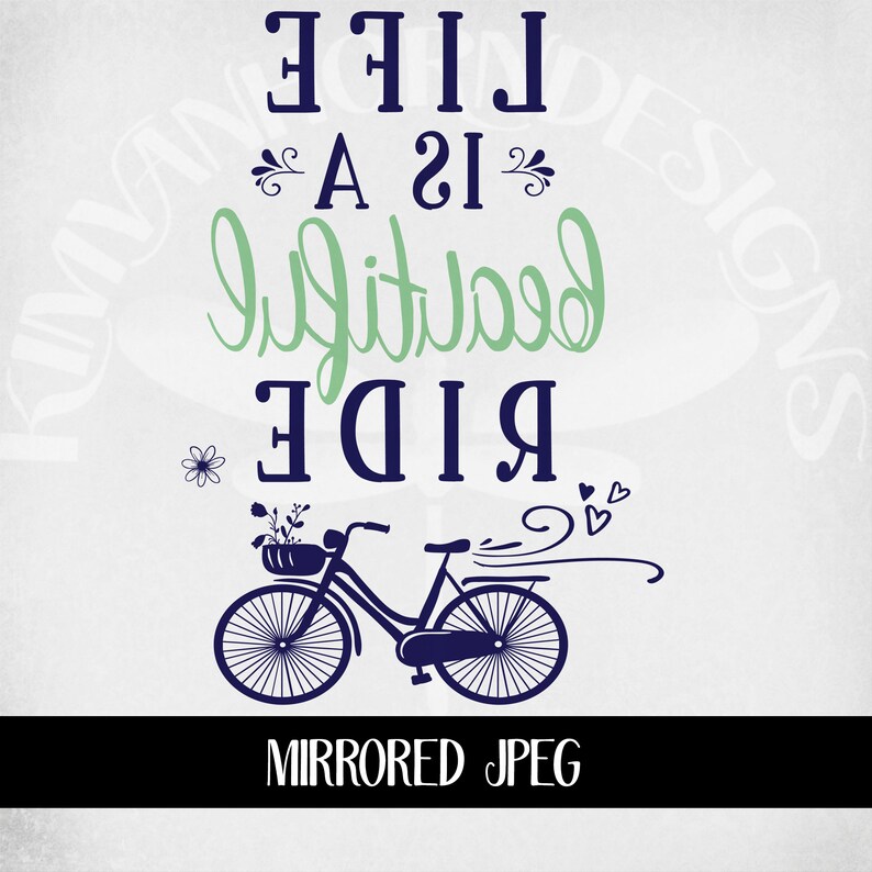 Life is A Beautiful Ride Svg Bike With Flowers Svg Home Etsy