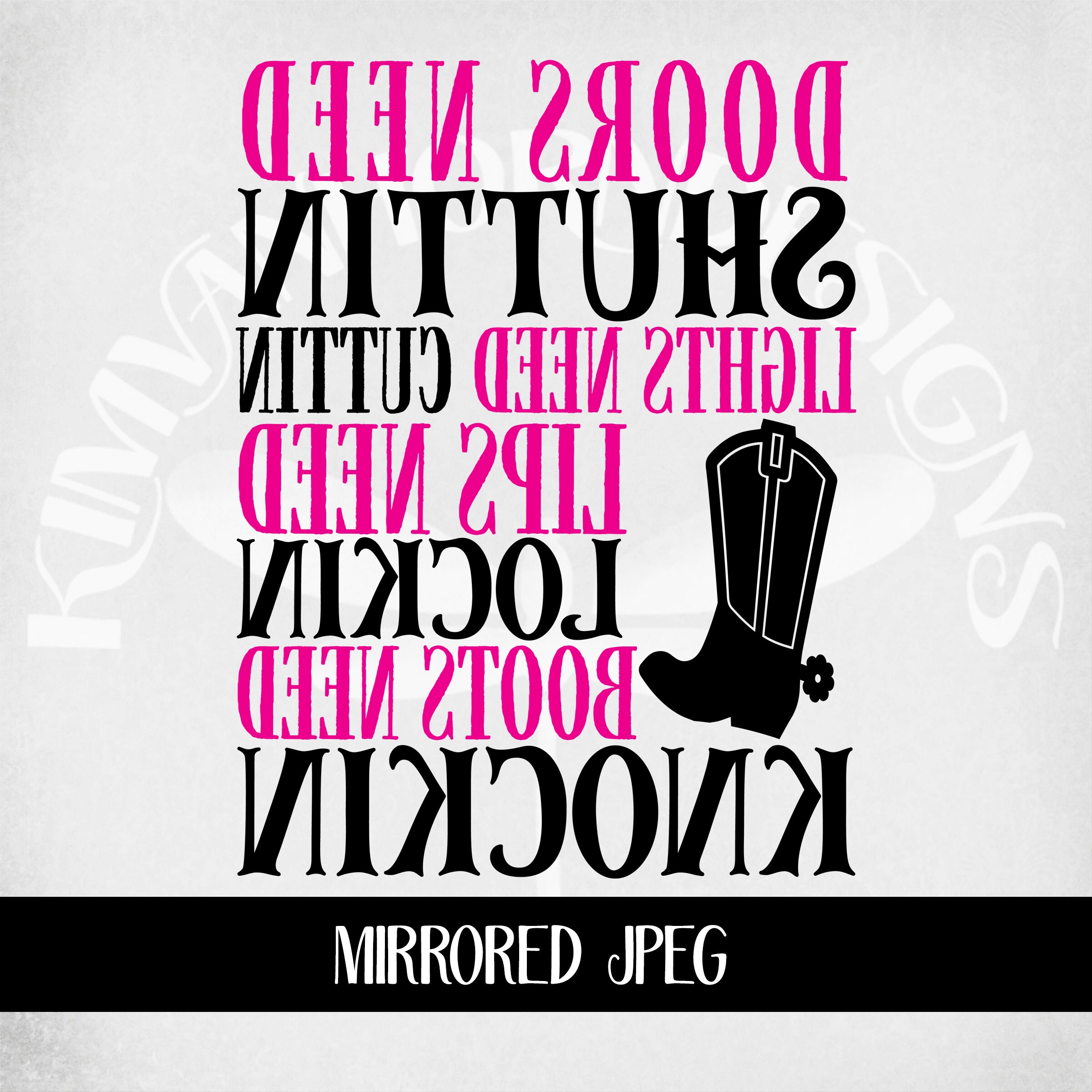Knocking Boots Svg Funny Country Svg Doors Shuttin' Etsy