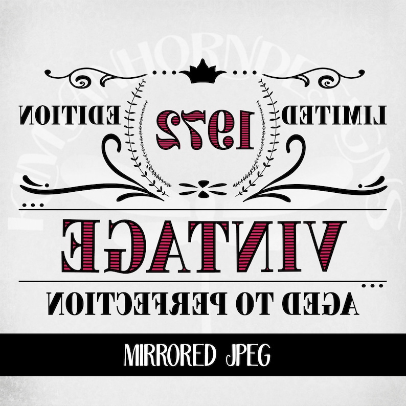Download Vintage 1972 svg Birthday svg Cut Files Birthday svg | Etsy