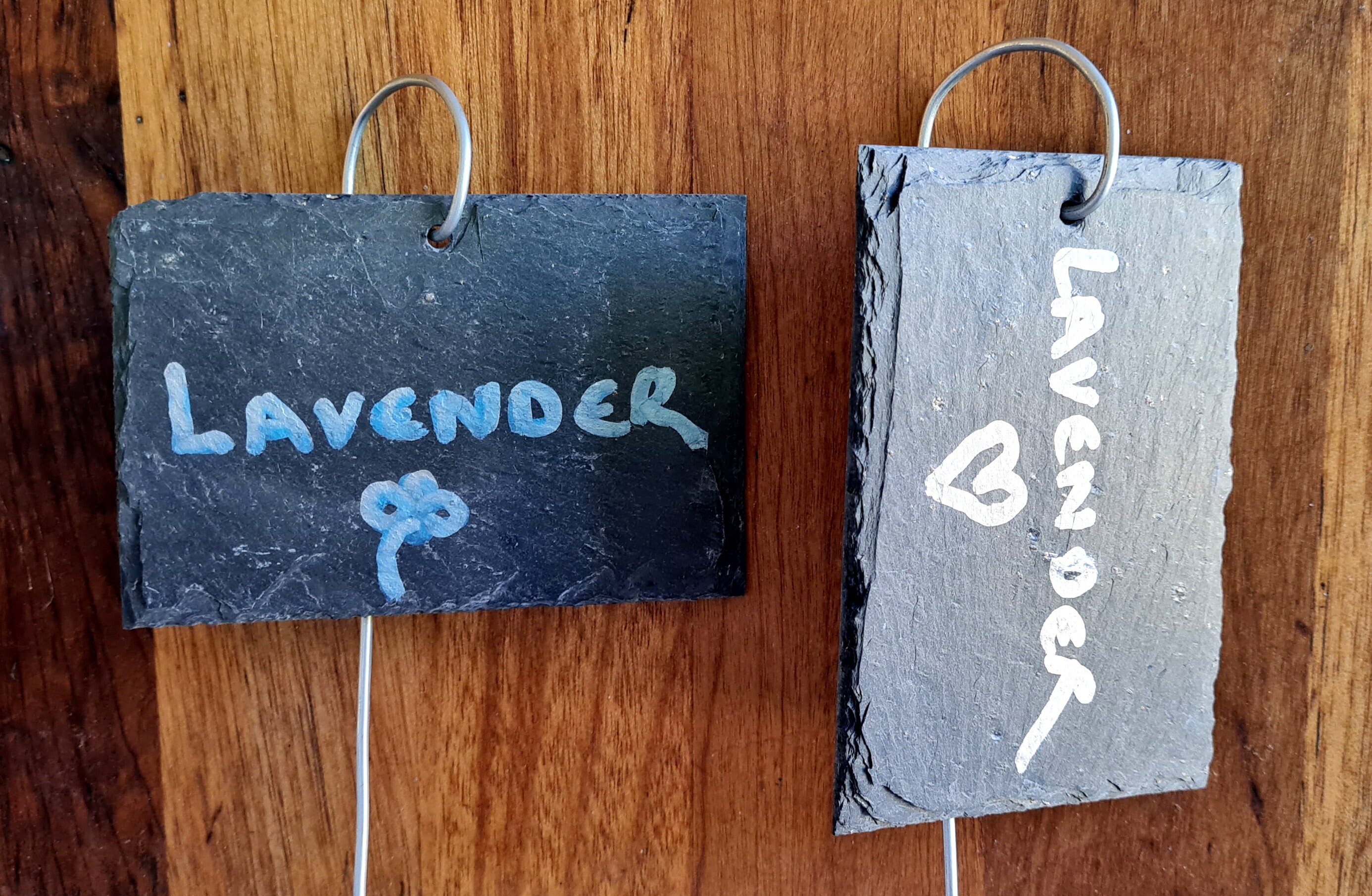 Slate Hanging Plant Name Tags Labels Tag Plant Markers Garden Etsy