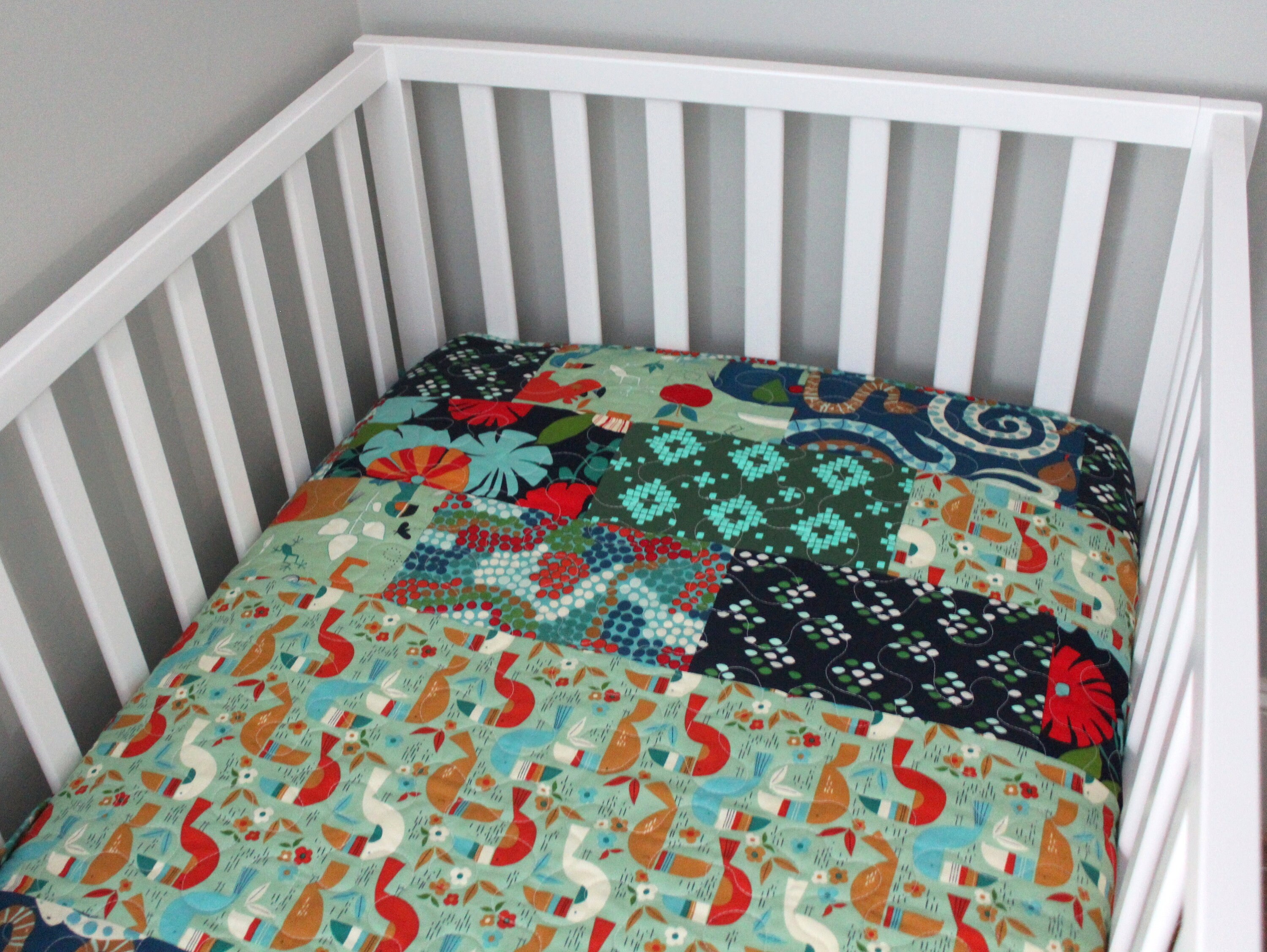 Jungle Baby Quilt Jungle Baby Bedding Rainforest Nursery Etsy