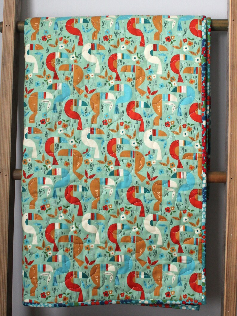 Jungle Baby Quilt Jungle Baby Bedding Rainforest Nursery Etsy