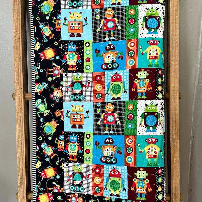 3D Colorful Robot 085 Bed Pillowcases Quilt