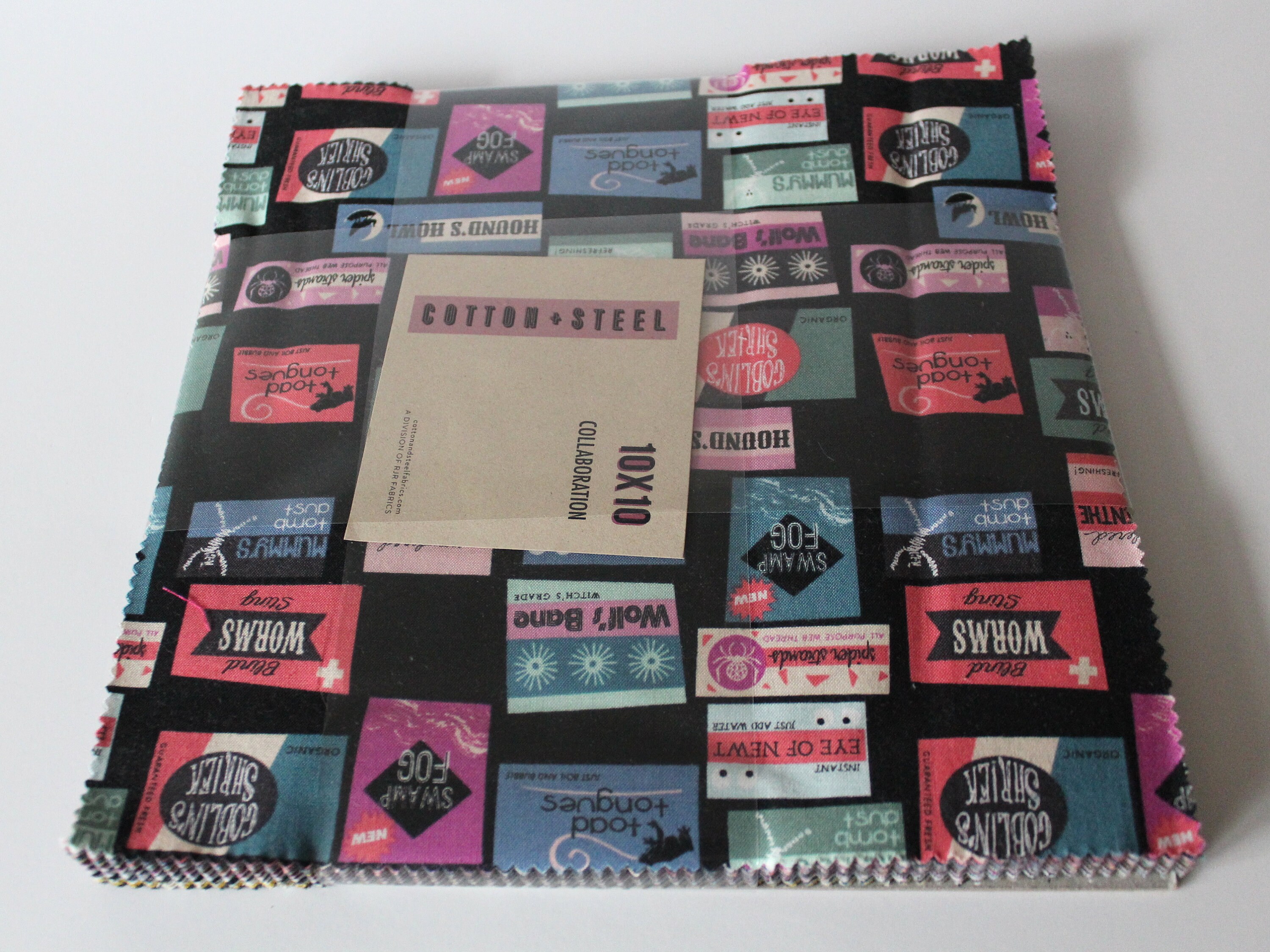 Boo Layer CakeCotton and Steel FabricOOP Layer CakeHTF Etsy