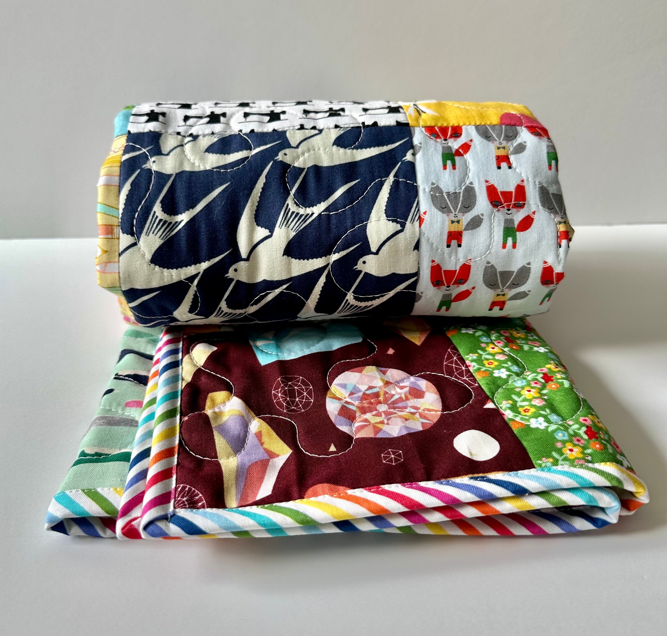 Modern baby best sale reversible stroller blanket