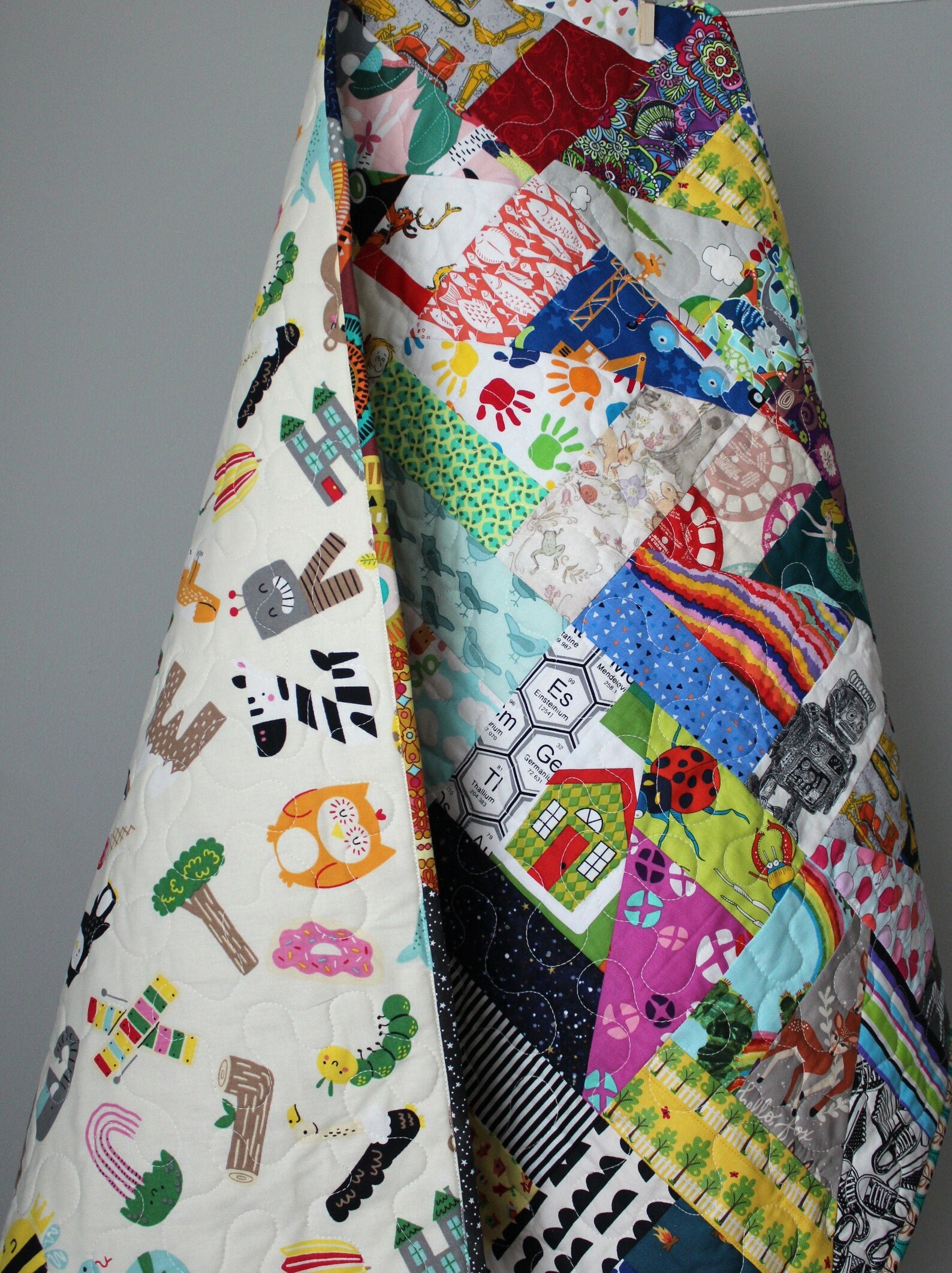 I Spy Quilt Colorful Baby Quilt Unique Baby Quilt Homemade Etsy