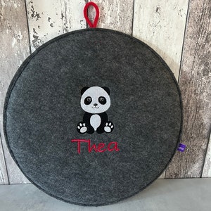 Seat cushion panda panda bear round felt kindergarten nursery cushion floor cushion chair cushion forest kindergarten image 6