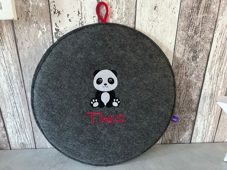 Seat cushion panda panda bear round felt kindergarten nursery cushion floor cushion chair cushion forest kindergarten image 6