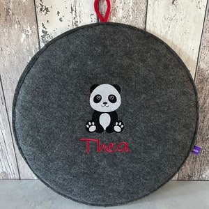 Seat cushion panda panda bear round felt kindergarten nursery cushion floor cushion chair cushion forest kindergarten image 7