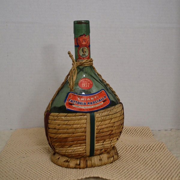 1957 Italian Chianti Bottle!