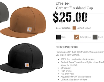 custom carhartt hats