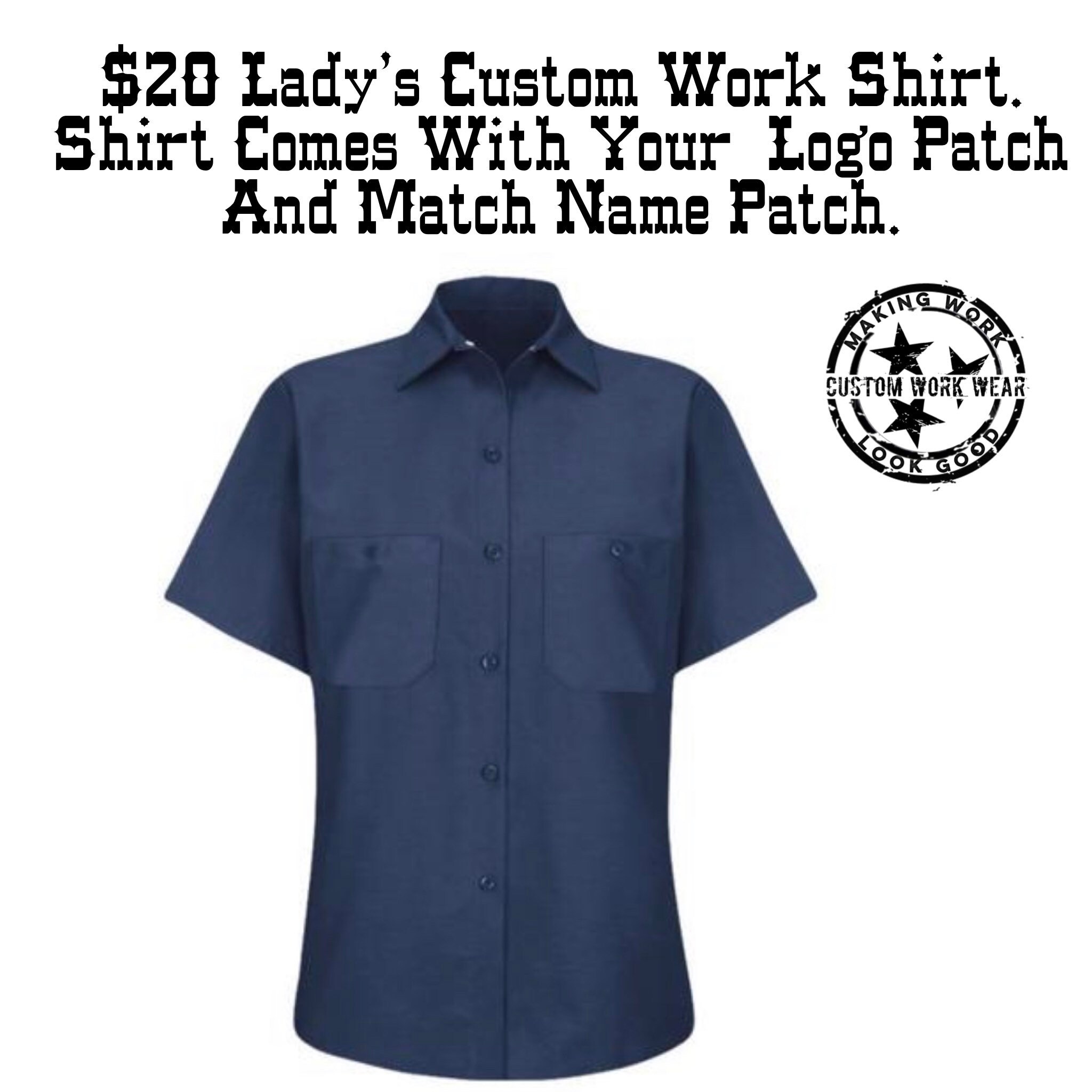 custom work shirts cheap