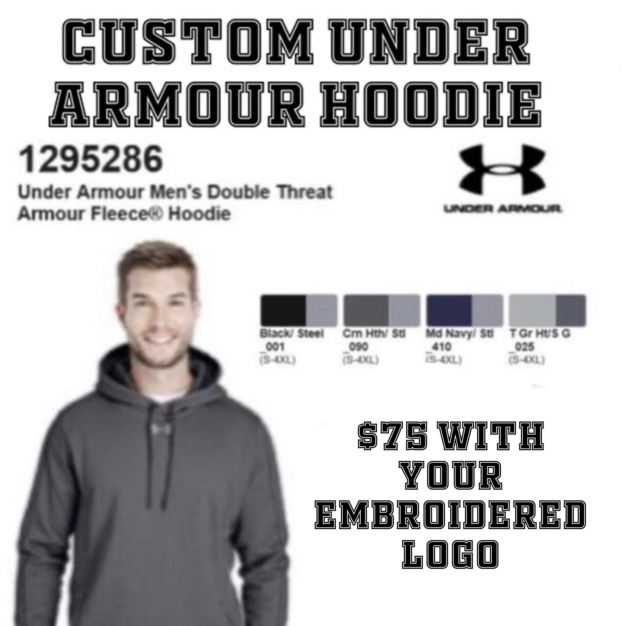 custom under armour hoodie