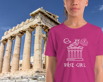 Wise Girl Youth Short Sleeve T-Shirt - Annabeth Chase - Greek