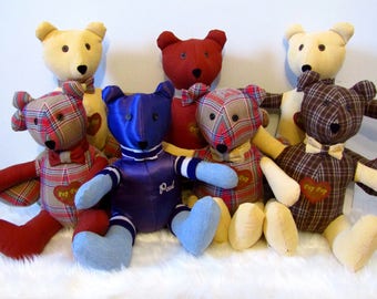 Memory / Rememberance bear, keepsake, personalized