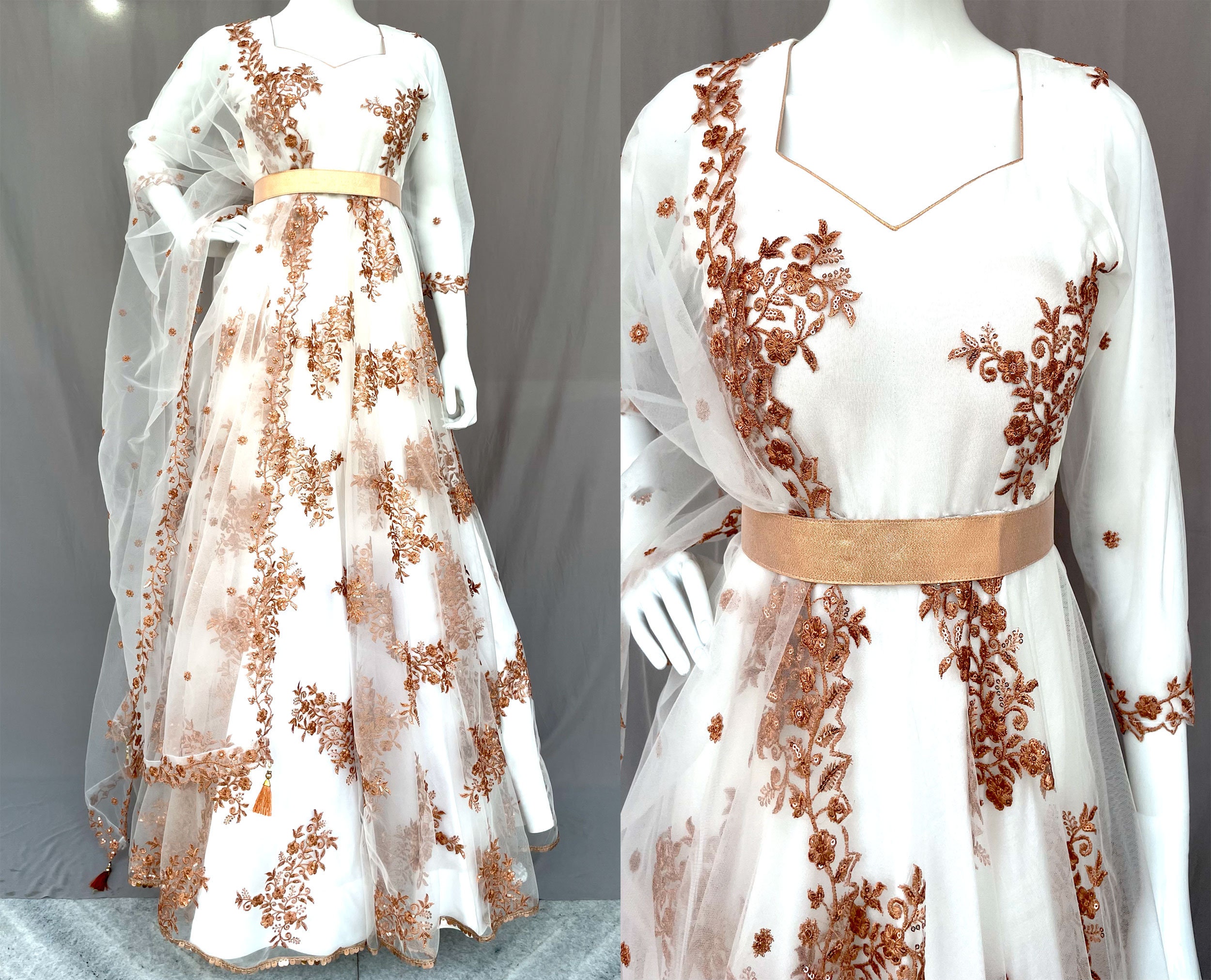 Net long frock sale