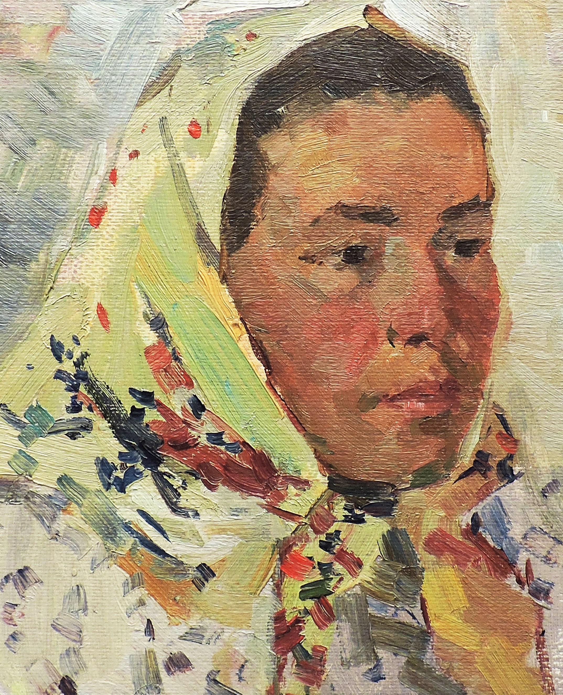 PORTRAIT PAINTING ORIGINAL Oil Antique Painting by Soviet Etsy