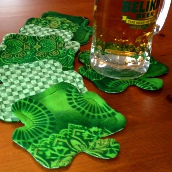 Shamrock Coasters - Set of 6